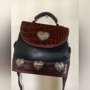 Elegant Heart-Embellished Women's Backpack